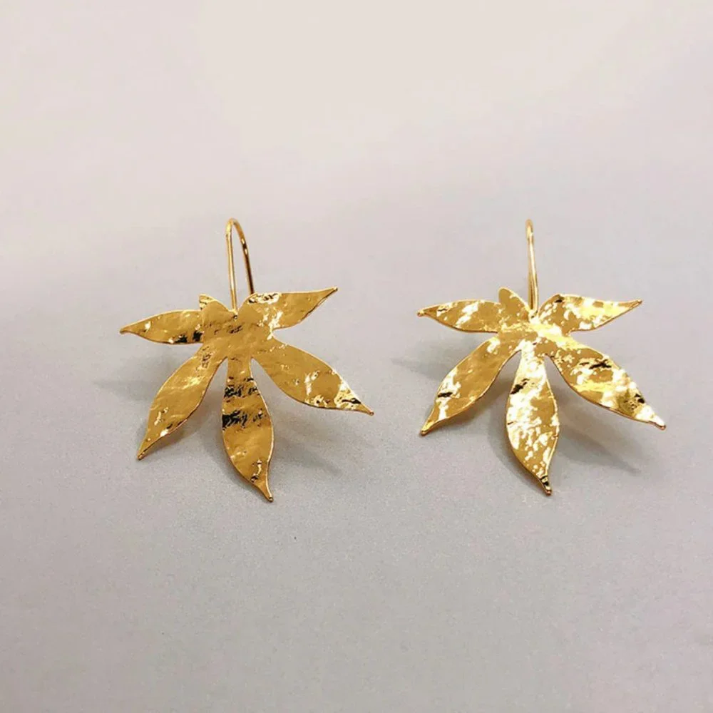 Anthropologie Fall Leaves Earrings